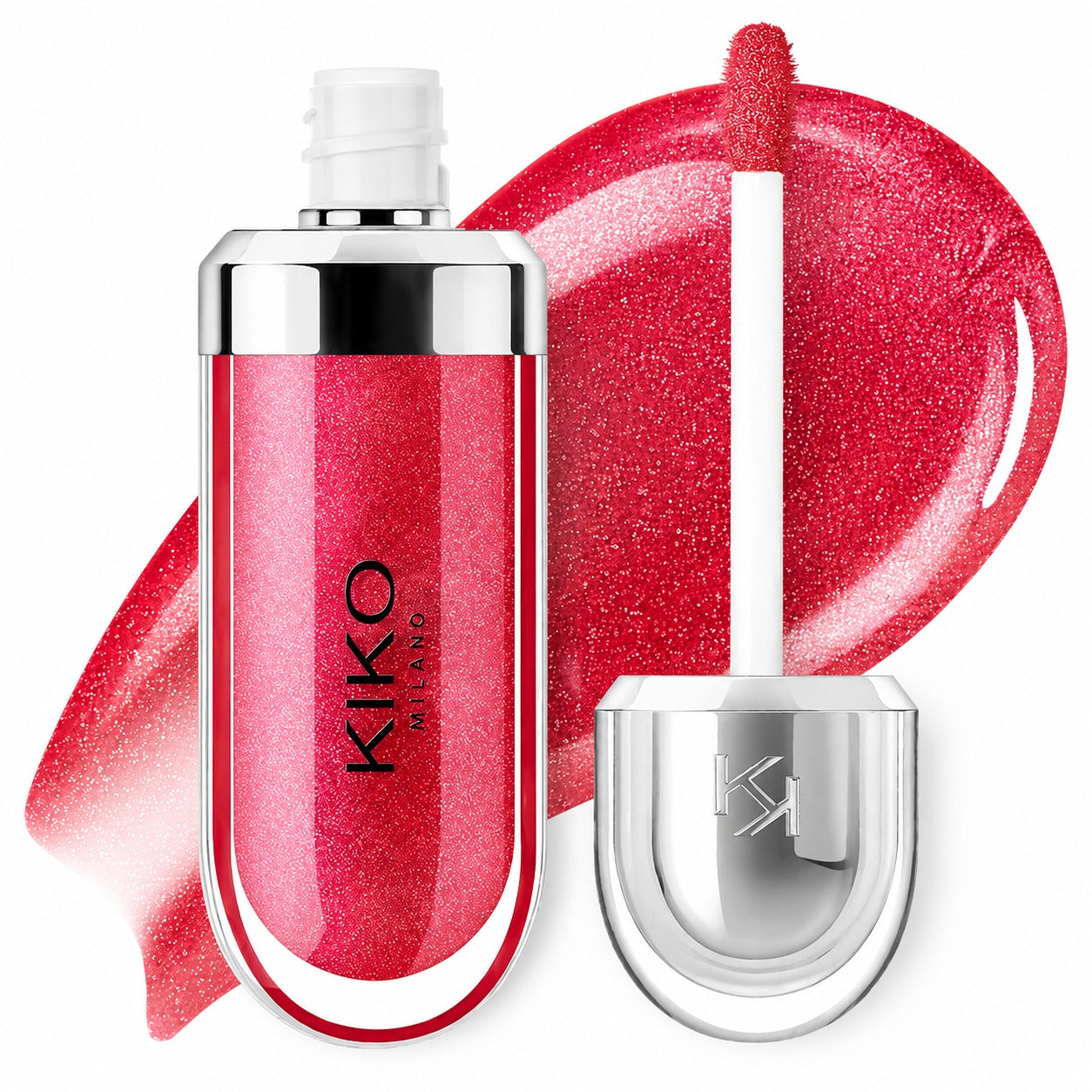 Tono 10  – Rojo Frambuesa| 3D Hydra Lipgloss Kiko Milano